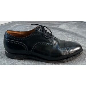 Church's Custom Grade Oxford Shoe Mens US 10 UK 9 Black Leather Cap Toe